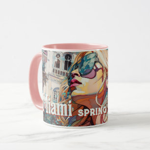Mug Lunettes de soleil blondes Miami Resort Pool Aquar