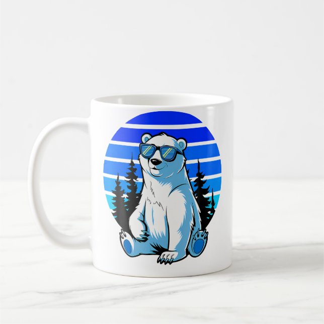 Mug Lunettes de soleil cool pour amateur d'animaux arc (Gauche)