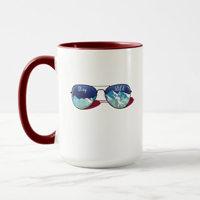 Mug Lunettes de soleil de montagne (Gauche)