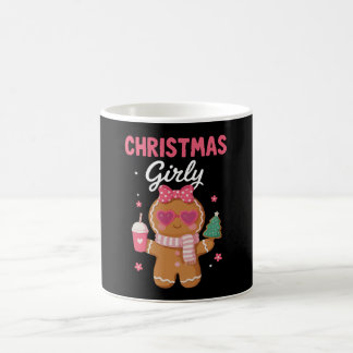 Mug Lunettes de soleil rose bow gingerbread girly Noël