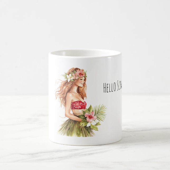 Mug Lunettes de soleil tropicales à l'ananas (Centre)