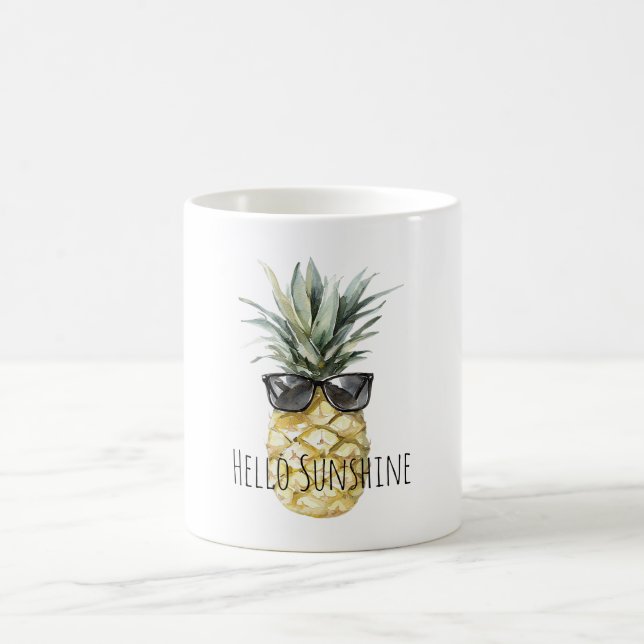 Mug Lunettes de soleil tropicales Pineapple Sunshine (Centre)
