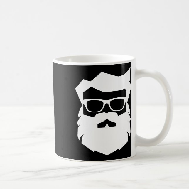 Mug Lunettes de soleil visage du Père Noël avec barbe  (Droite)