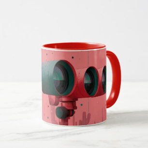 Mug Lunettes d'observation stylisées, probablement une