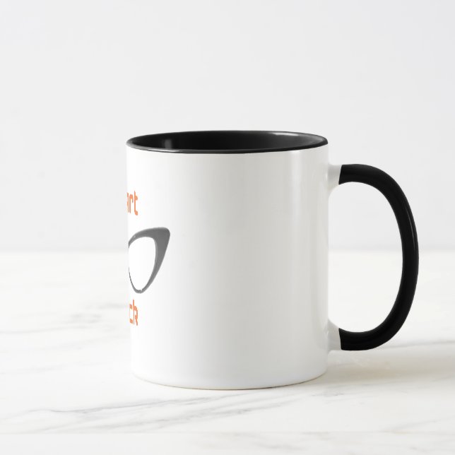Mug Lunettes intelligentes de geek de poussin (Droite)