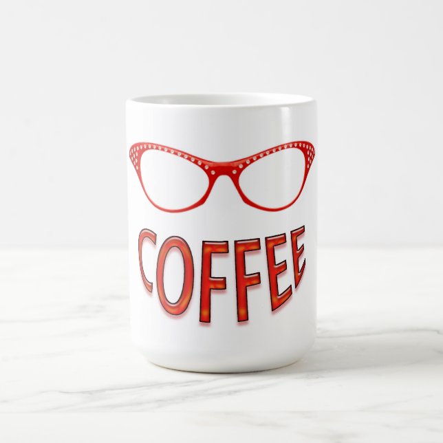 Mug Lunettes rouges Café souriant (Centre)