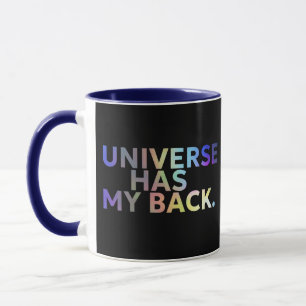 Mug L'Univers A Mon Dos Noir Et Bleu