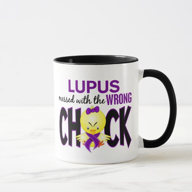 Mug Lupus sali avec le poussin faux (Droite)