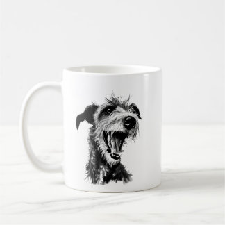 Mug Lurcher noir et blanc | Cute Greyhound