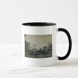 Mug L'usine de gaz chez Courcelles, 1884