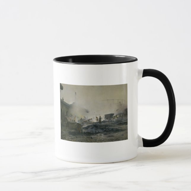 Mug L'usine de gaz chez Courcelles, 1884 (Droite)