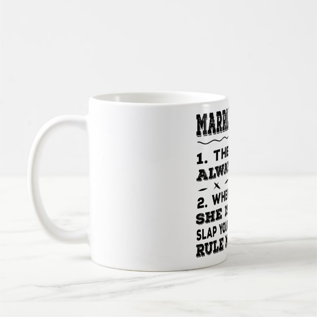Mug Lustiges Hochzeit Geschenk Quadratische Wanduhr (Gauche)