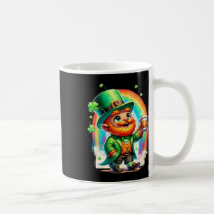 Mug Lutin buvant du café Irish St Patrick's Day