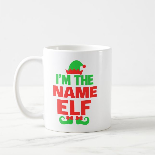 Mug Lutin de Noël personnalisé (Gauche)
