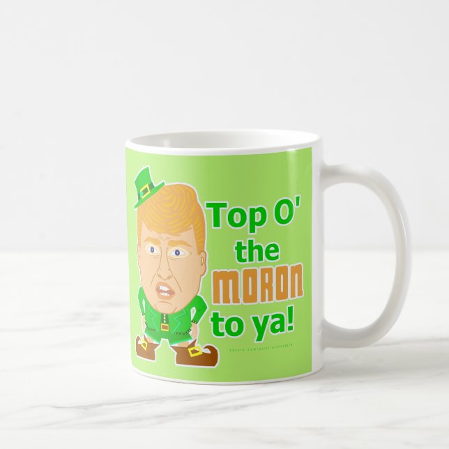 Mug Lutin drôle de Jour de la Saint Patrick de Donald (Droite)