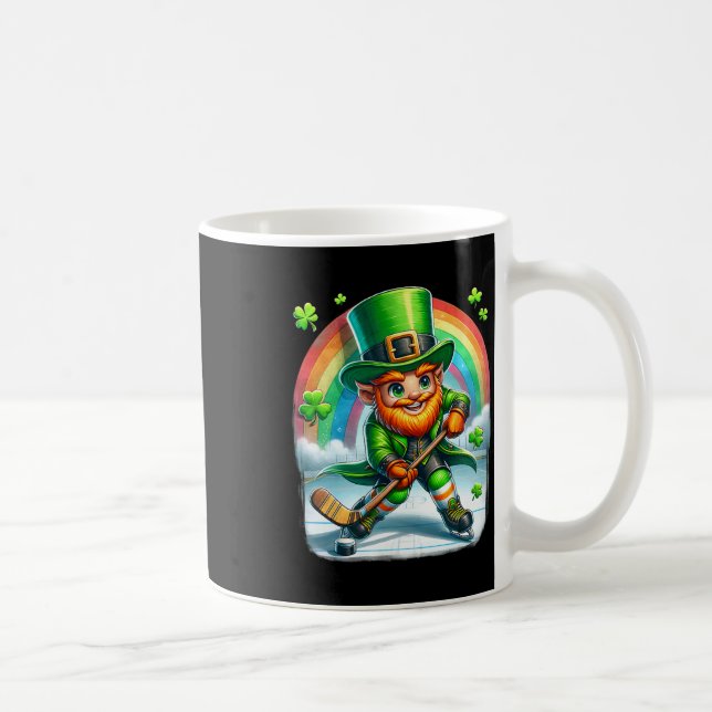 Mug Lutin jouant au hockey sur glace Saint Patrick  (Droite)