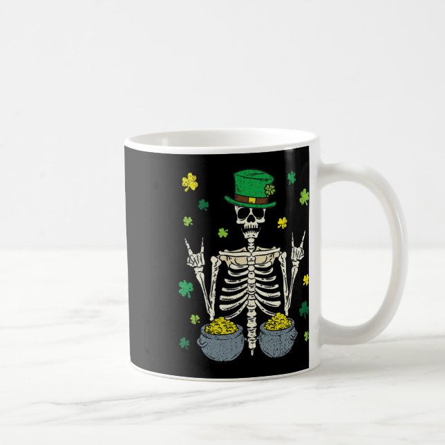 Mug Lutin squelette Saint-Patrick Shamrock Clou de gir (Droite)