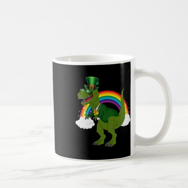 Mug Lutins Dinosaure T-rex Arc-en-ciel St Patrick  (Droite)