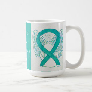 Mug Lutte contre le cancer de l'ovaire Ruban Angel Mus