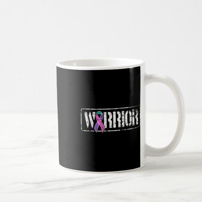 Mug Lutte contre le cancer - Ruban de sensibilisation  (Droite)