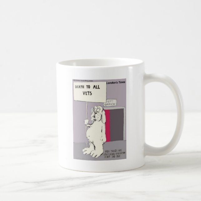Mug Lutte contre les chiens neutres Retour Dons amusan (Droite)