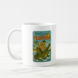 Mug Lutte de Floride contre les alligators   Rétro côt