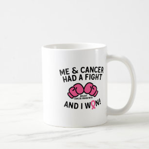 Mug Lutter contre le cancer du sein J'ai gagné le canc