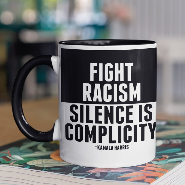 Mug Lutter contre le racisme Le silence est complexe N (Créateur téléchargé)