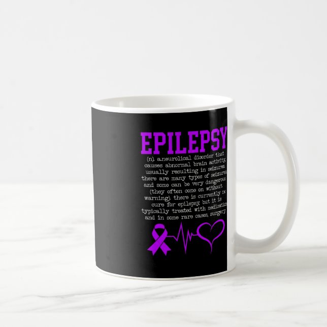 Mug Lutter contre l'épilepsie Épileptique Mois de sens (Droite)