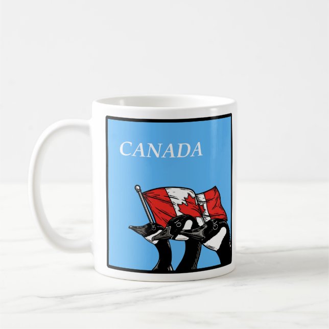 Mug Lutter contre les oies canadiennes en colère Patri (Gauche)
