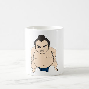 Mug Lutteur japonais de sumo de bande dessinée