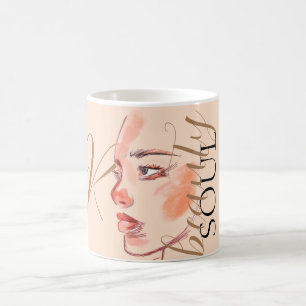 Mug Luxe Beauté Soul Aquarelle Script Monogramme