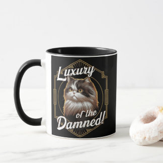 Mug Luxe des Damnés : Chat Perse Art Déco