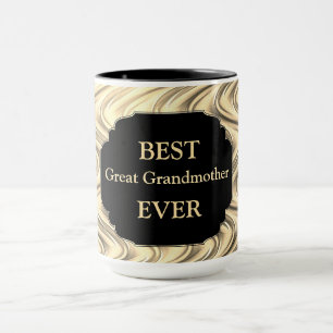 Mug Luxe Gold "Meilleur Grand-Mère jamais" design