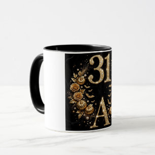 Mug Luxueux 31e Anniversaire Lettre A Or