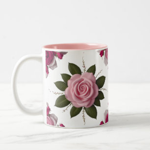 Mug Luxueux Rose Pâle & Fuchsia Deux Tons