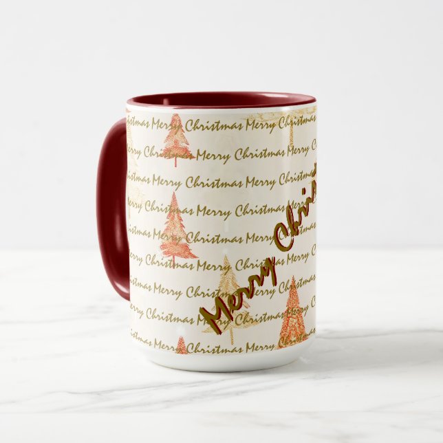 Mug Luxury Christmas Christmas Trees Festive (Devant gauche)