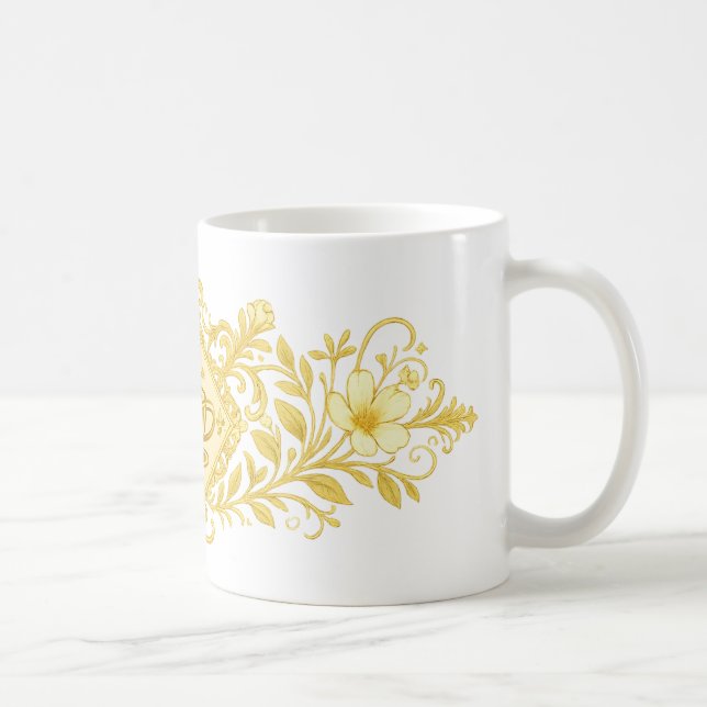 Mug Luxury Gold Coffee Mug: Royal Ornamentation (Droite)