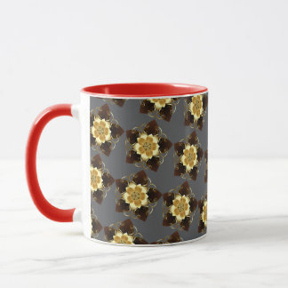 Mug Luxury Golden Floral Mandala Ornamental Design