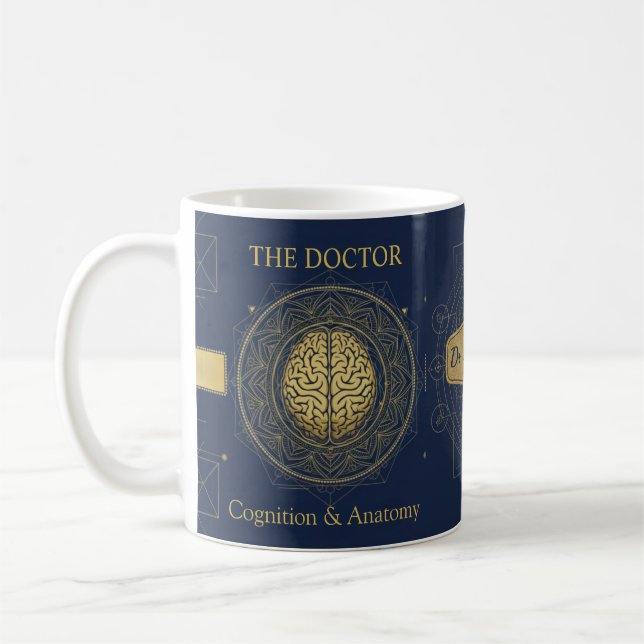 Mug Luxury Neurology Brain Anatomy | Custom Physician  (Gauche)