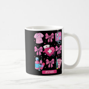 Mug Lvn Valentines Jour Coquette Bow Stethoscope Infir