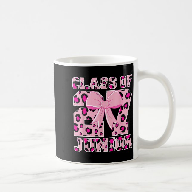 Mug Lycéenne junior léopard rose bow girly haute de la (Droite)