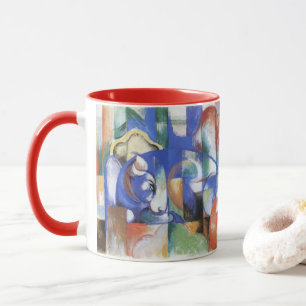 Mug Lying Bull de Franz Marc, Cubism Art Vintage