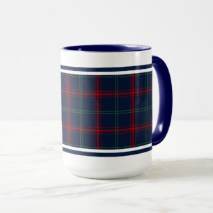 Mug Lynch Tartan Motif Marine bleu irlandais Plaid