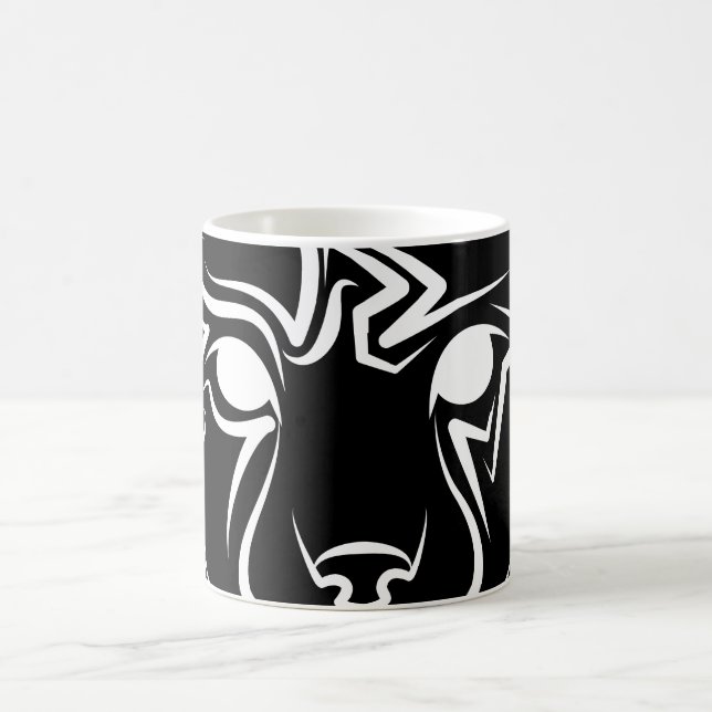 Mug Lynx tribale noire et blanche (Centre)