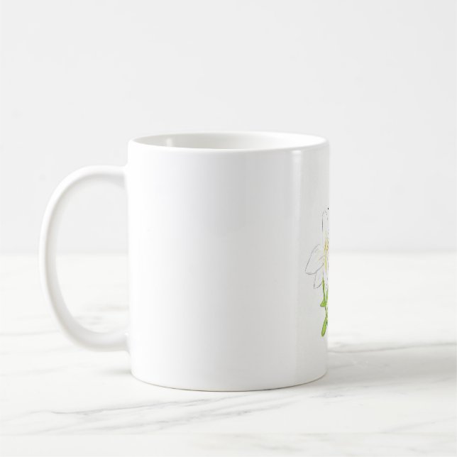 Mug Lys de Pâques blancs (Gauche)