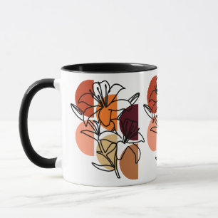 Mug Lys de tigre avec palette de couleurs