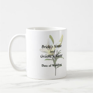 Mug Lys Jaune Pâle et Boutons