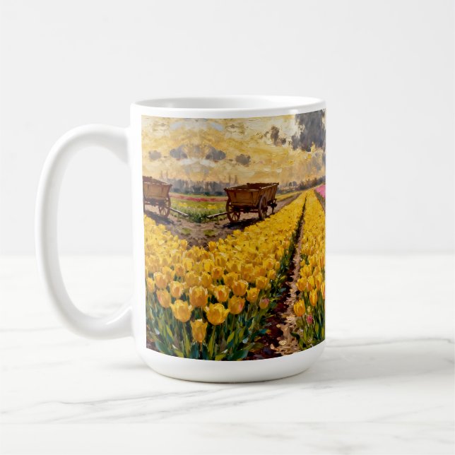 Mug « Lysbeth dans la lumière ambre » - Un paysage hol (Gauche)