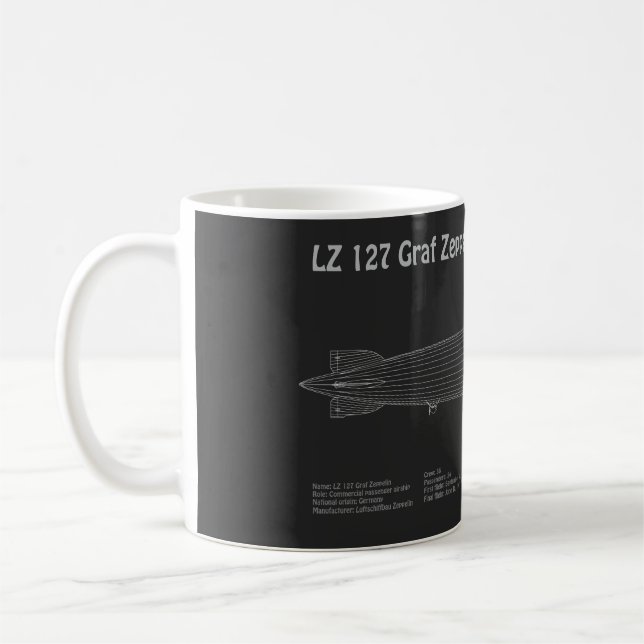 Mug LZ 127 Graf Zeppelin - Plan directeur des navires  (Gauche)